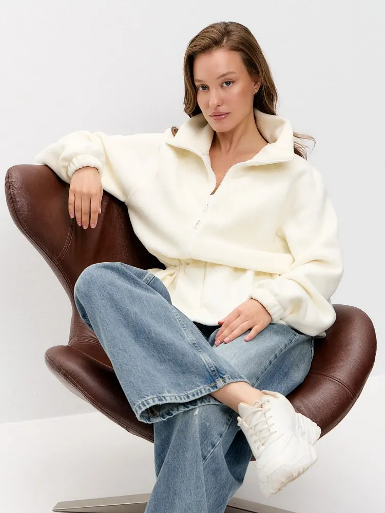 Толстовка Нежно Молочный L, S, XS, XL, M