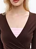 Топ с кружевом Пилатес Коричневый S/M, 2XS/XS, L/XL