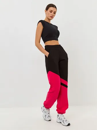 Брюки Coolfit Черный/фуксия