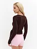Топ с кружевом Пилатес Коричневый S/M, 2XS/XS, L/XL