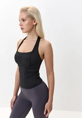 Майка Каре Черный S, XS, M, L
