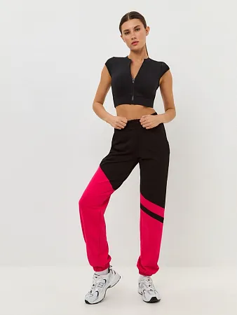 Брюки Coolfit Черный/фуксия