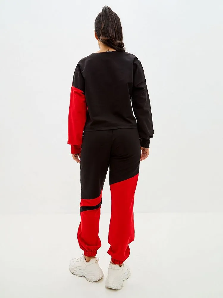 Свитшот Coolfit Черный/красный